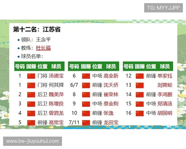 江苏男足球队球员实力排名及表现分析排行榜
